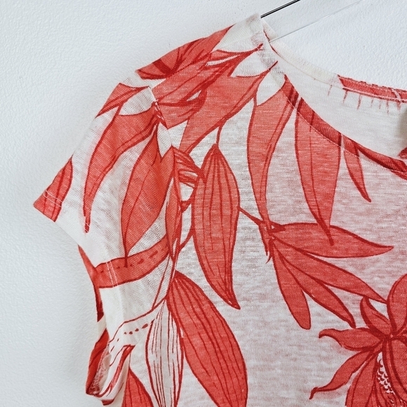 H by Halston Floral Linen Top NWT, size small - Picture 6 of 7